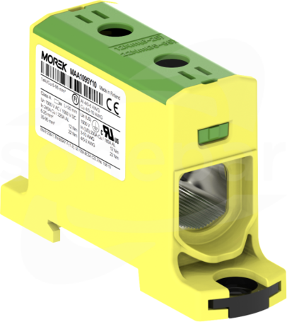 OTL95 1xAl/Cu 6-95mm2 1000V żółto-zielony Zacisk uniwersalny 1 tor
