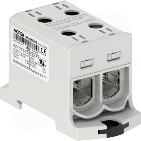 OTL95-2 2xAl/Cu 6-95mm2 1000V szary Zacisk uniwersalny 2 tory zwarte