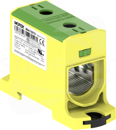 OTL150 1xAl/Cu 25-150mm2 1000V żółto-zielony Zacisk uniwersalny 1 tor