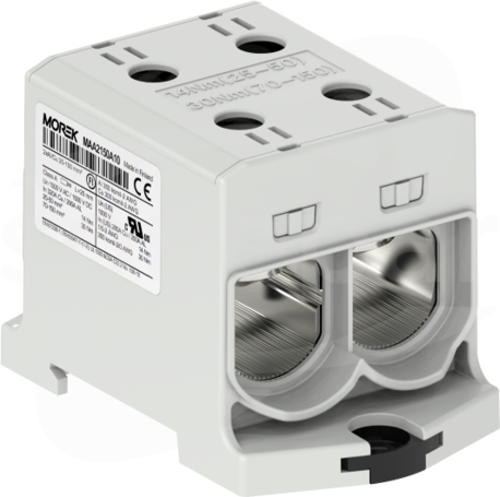 OTL150-2 2xAl/Cu 25-150mm2 1000V szary Zacisk uniwersalny 2 tory zwarte
