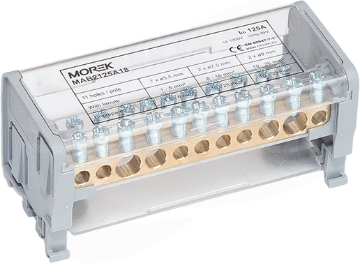 MAB125A-11 2P 2x35+2x25+7x6mm2 Blok dystrybucyjno-rozdzielczy