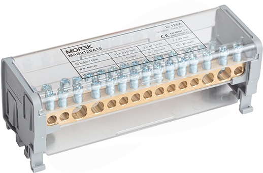 MAB125A-15 2P 2x35+2x25+11x6mm2 Blok dystrybucyjno-rozdzielczy