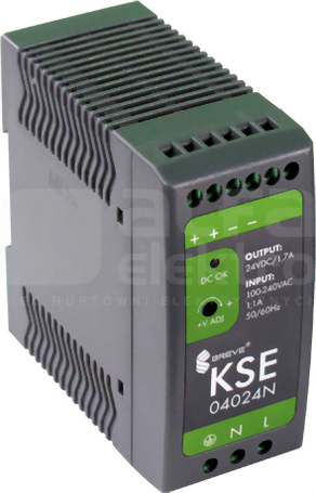 KSE 40W 230/24VDC 1,7A Zasilacz impulsowy