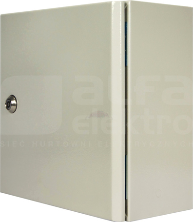 RH 331 300x300x150 RAL7035 Obudowa hermetyczna metalowa z płytą