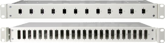 Panel światł.SIMPLE 1U 12xSC DUPLEX szary Szafa 19 akcesoria