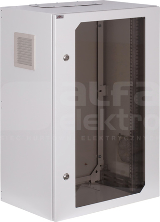 SWK 19 18Ux600x400mm IP54 biały Szafa wisząca wewn.drzwi z szybą