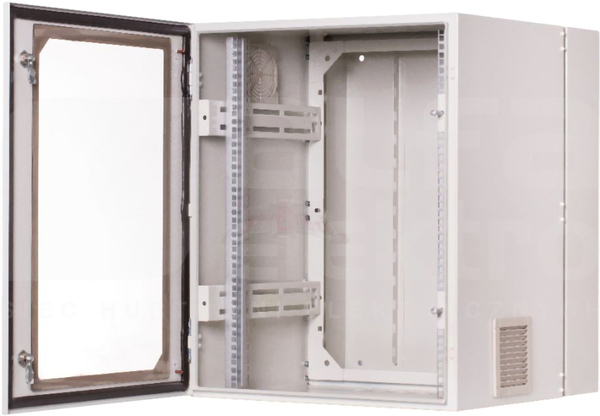 SWKD 19 12Ux600x400mm IP54 szary Szafa wisząca dwudz.zewn.drzwi z szybą