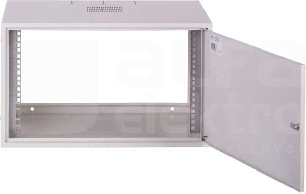 SZW SIMPLE 19 6Ux555x400mm biały IP30 Szafa rack wisząca drzwi pełne