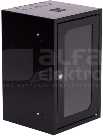 SZW 10 9Ux310x300mm czarny Szafa wisząca drzwi z szybą