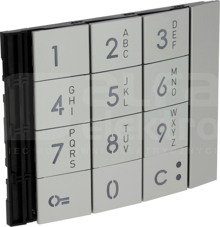 SFERA SOLID aluminium Plakietka klawiatury