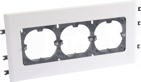DLP-N 3xfi60 SISTENA 130mm biały Uchwyt z pokrywą