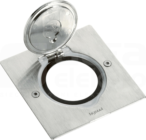 M45 inox Pokrywa gniazda pojedyncza kwadratowa