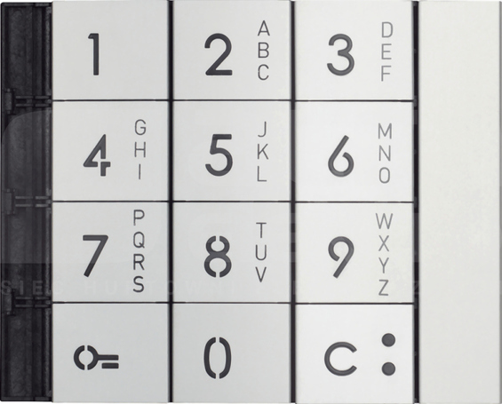SFERA aluminium Plakietka klawiatury