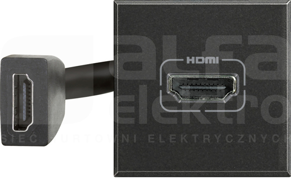 HDMI 2M antracyt Gniazdo HDMI