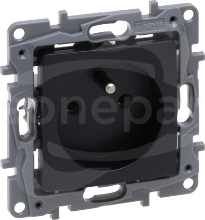NILOE SELECTION 2P+Z 16A 250V antracyt Gniazdo