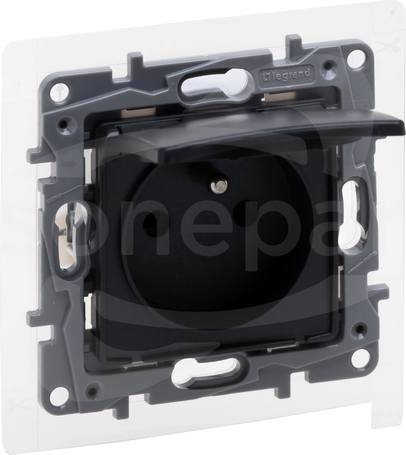 NILOE SELECTION 2P+Z IP44 16A 250V antracyt Gniazdo