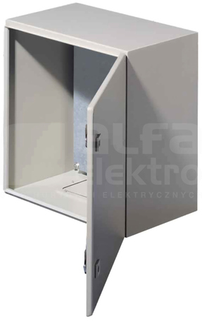 AE 760x760x210 RAL7032 Szafa z płytą montażową