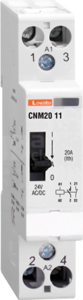 CNM20.20 20A 220-230VAC/DC 2Z 0R Stycznik modułowy z dźwignią