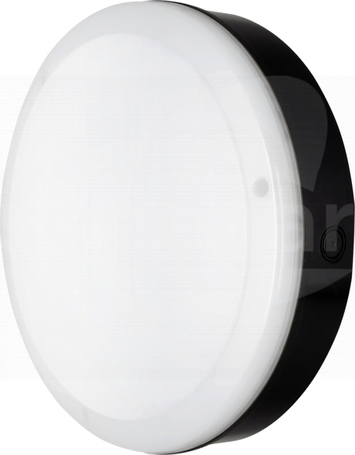 SURFACE BULKHEAD 250 10W/4000K BK IP65 ON/OFF 800l Plafon LED