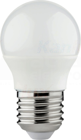 BILO 4,5W/3000K 470lm E27 kulka Źródło LED (F)