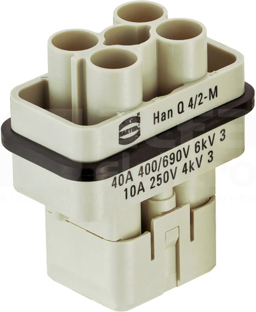 HAN Q 40A 1,5-6mm2 Wkład stykowy do złącz męski