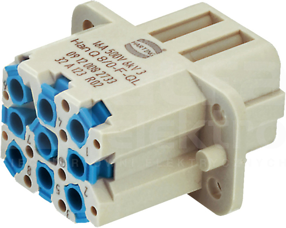 HAN Q 16A 500V 0,5-2,5mm2 Wkład stykowy do złącz żeński