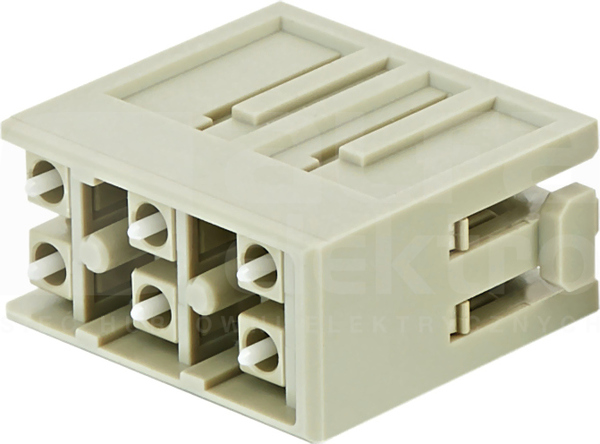 HAN MODULAR 6 Wkład stykowy do złącz męski