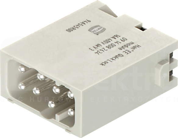 HAN 8MOD 16A 400V 0,25-1,5mm2 Wkład stykowy do złącz męski
