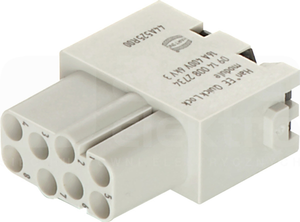 HAN 8MOD 16A 400V 0,25-1,5mm2 Wkład stykowy do złącz żeński