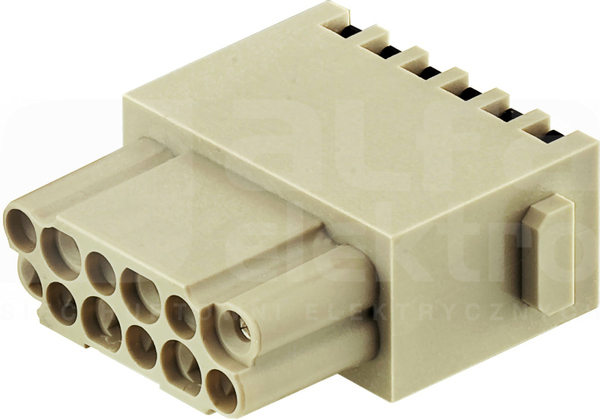 HAN MODULAR 12 10A 250V 0,25-1,5mm2 Wkład stykowy do złącz żeński