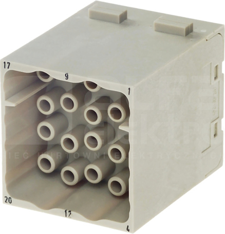 HAN MODULAR 20 16A 500V 0,14-4mm2 Wkład stykowy do złącz męski