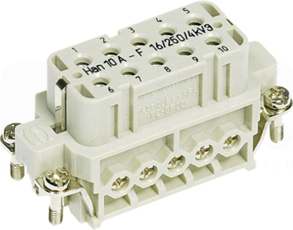HAN 10A 16A 250V 0,75-2,5mm2 Wkład stykowy do złącz żeński