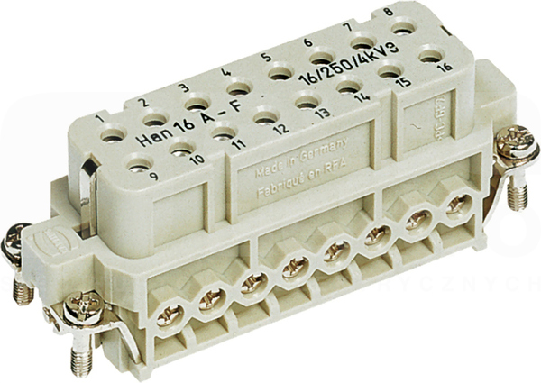 HAN 16A 16A 250V 0,75-2,5mm2 Wkład stykowy do złącz żeński