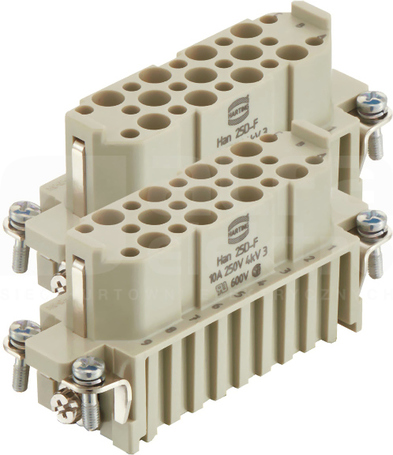 HAN 25D 10A 250V 0,14-2,5mm2 Wkład stykowy do złącz żeński