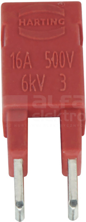 HAN-ES 2x1 16A czerwony Mostek