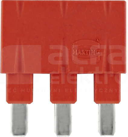 HAN-ES 1x3 16A czerwony Mostek