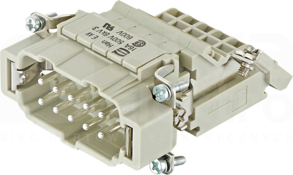HAN 10E 16A 500V 0,2-2,5mm2 Wkład stykowy do złącz męski