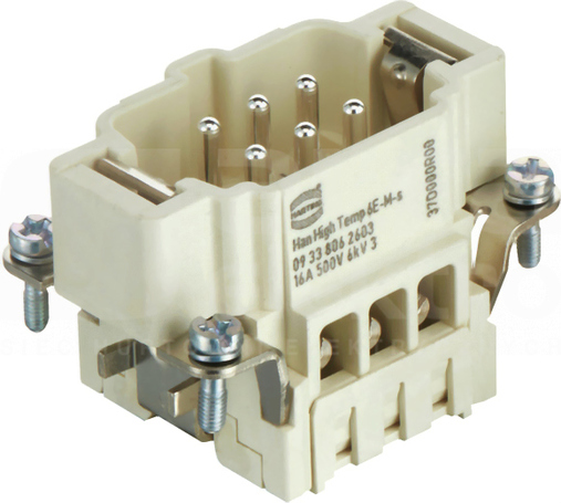 Han High Temp 6E-s 16A 500V 0,75-2,5mm2 Wkład stykowy do złącz męski
