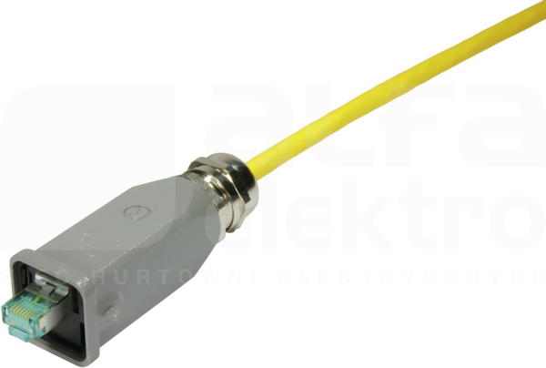 Han 3A RJ45 Variant 5 Złącze w obudowie