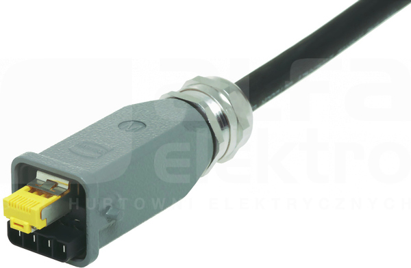 RJ45 HYBRID 4x48V 3A Wtyczka prosta