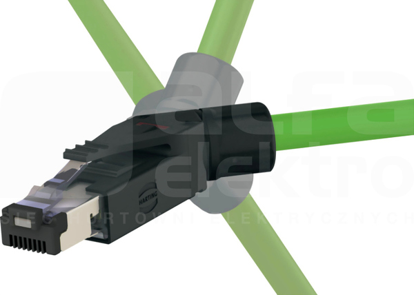 RJI RJ45 PN Cat5 4p IDC Wtyczka kątowa