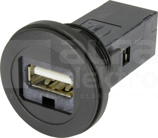 HAR-PORT USB 2.0 A-A PFT czarny Gniazdo USB