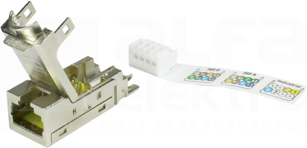 RJI RJ45 10G kat.6 8p jack IDC AWG24-22 Złącze żeńskie
