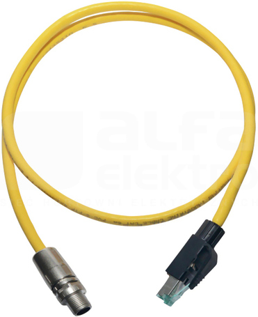 RJ45-M12 X-CODE CABLE ASSY PVC Patchcord 10m