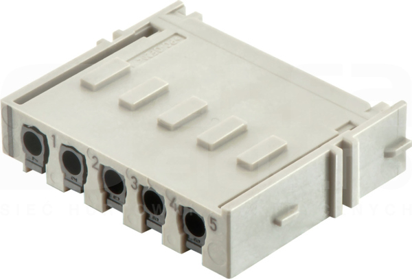 HAN YELLOCK 5 10A 500V 0,25-1,5mm2 Wkład stykowy do złącz męski