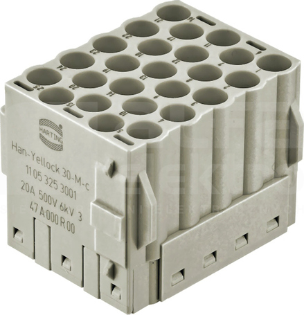 HAN YELLOCK 25 16A 500V 0,14-0,37mm2 Wkład stykowy do złącz męski
