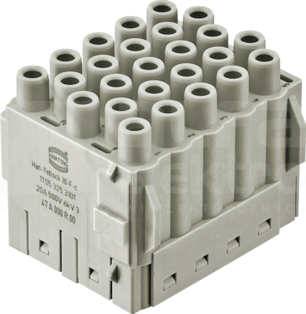 HAN YELLOCK 25 16A 500V 0,14-0,37mm2 Wkład stykowy do złącz żeński