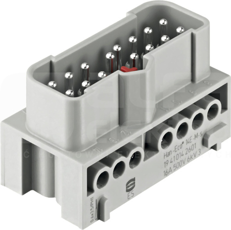 HAN ECO 14 16A 500V 0,75-2,5mm2 Element mocujący wkładów styk.męski