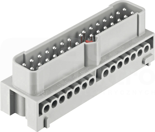HAN ECO 28 16A 500V 0,75-2,5mm2 Element mocujący wkładów styk.męski