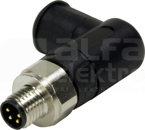 M8-SCREW-4P-M-ANG Wtyk męski kątowy